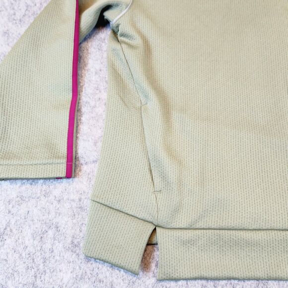 NWT Adidas Sweatshirt Adult Women 2XL Green Aeroready Training Cowl Neck Walking - Picture 4 of 13